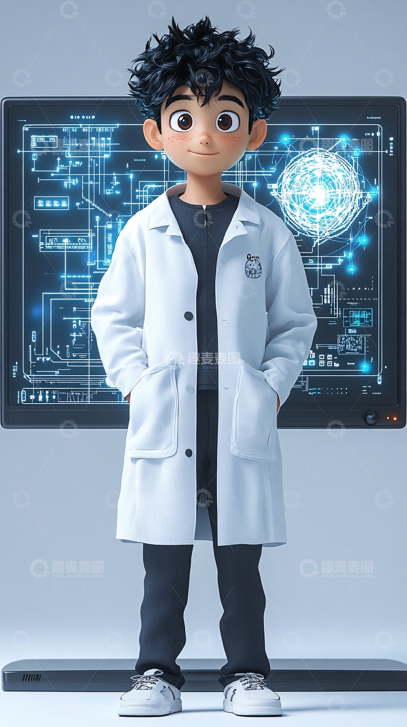 高清大图下载【趣麦麦图】动画男孩