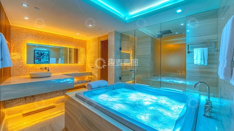高清大图下载【趣麦麦图】高端酒店浴室设计