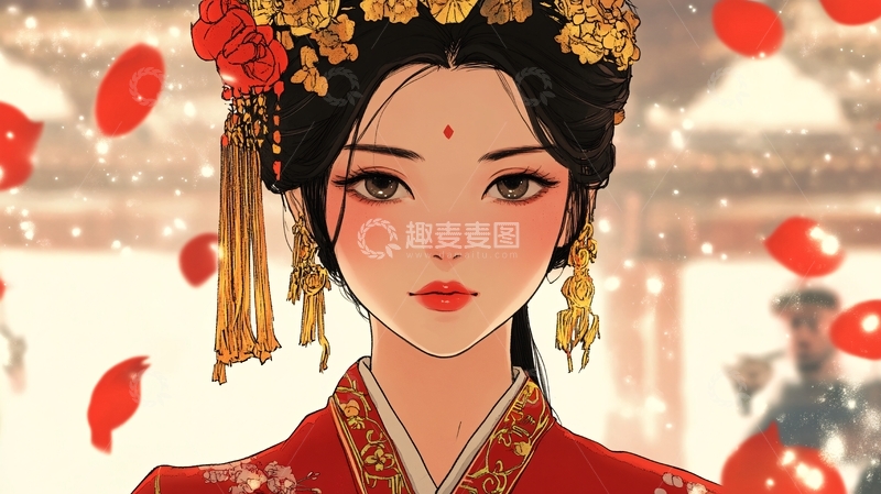 高清大图下载【趣麦麦图】-古风美女