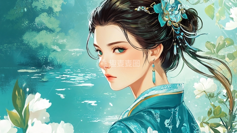 高清大图下载【趣麦麦图】古风美女