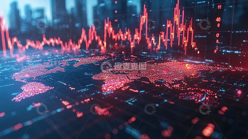 高清大图下载【趣麦麦图】全球经济金融图