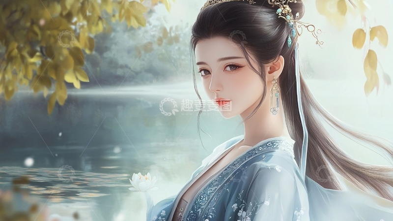 高清大图下载【趣麦麦图】古风美女