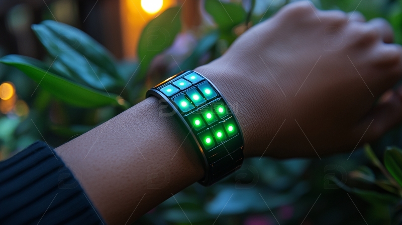高清大图下载【趣麦麦图】炫酷LED灯腕带
