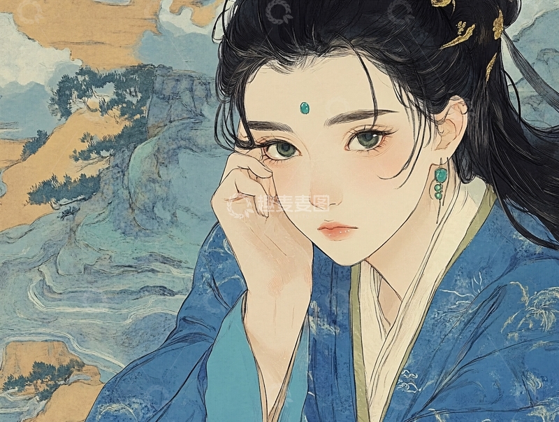 高清大图下载【趣麦麦图】古风美女