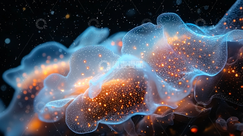高清大图下载【趣麦麦图】深海生物发光