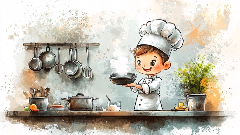 高清大图下载【趣麦麦图】卡通小厨师