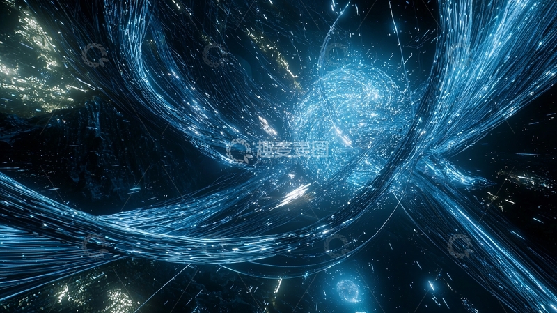 高清大图下载【趣麦麦图】蓝色能量漩涡