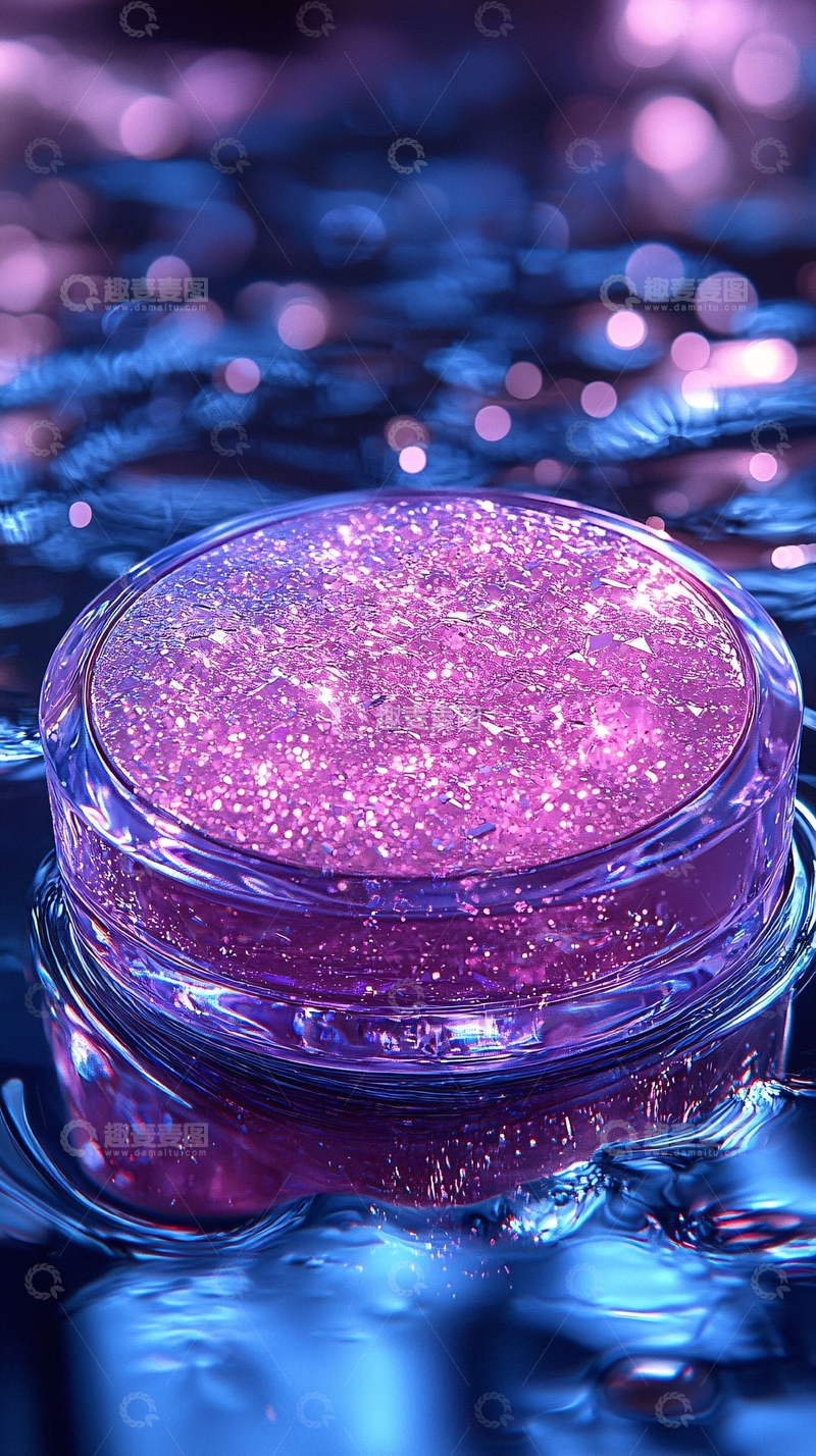 高清大图下载【趣麦麦图】紫色闪光颗粒