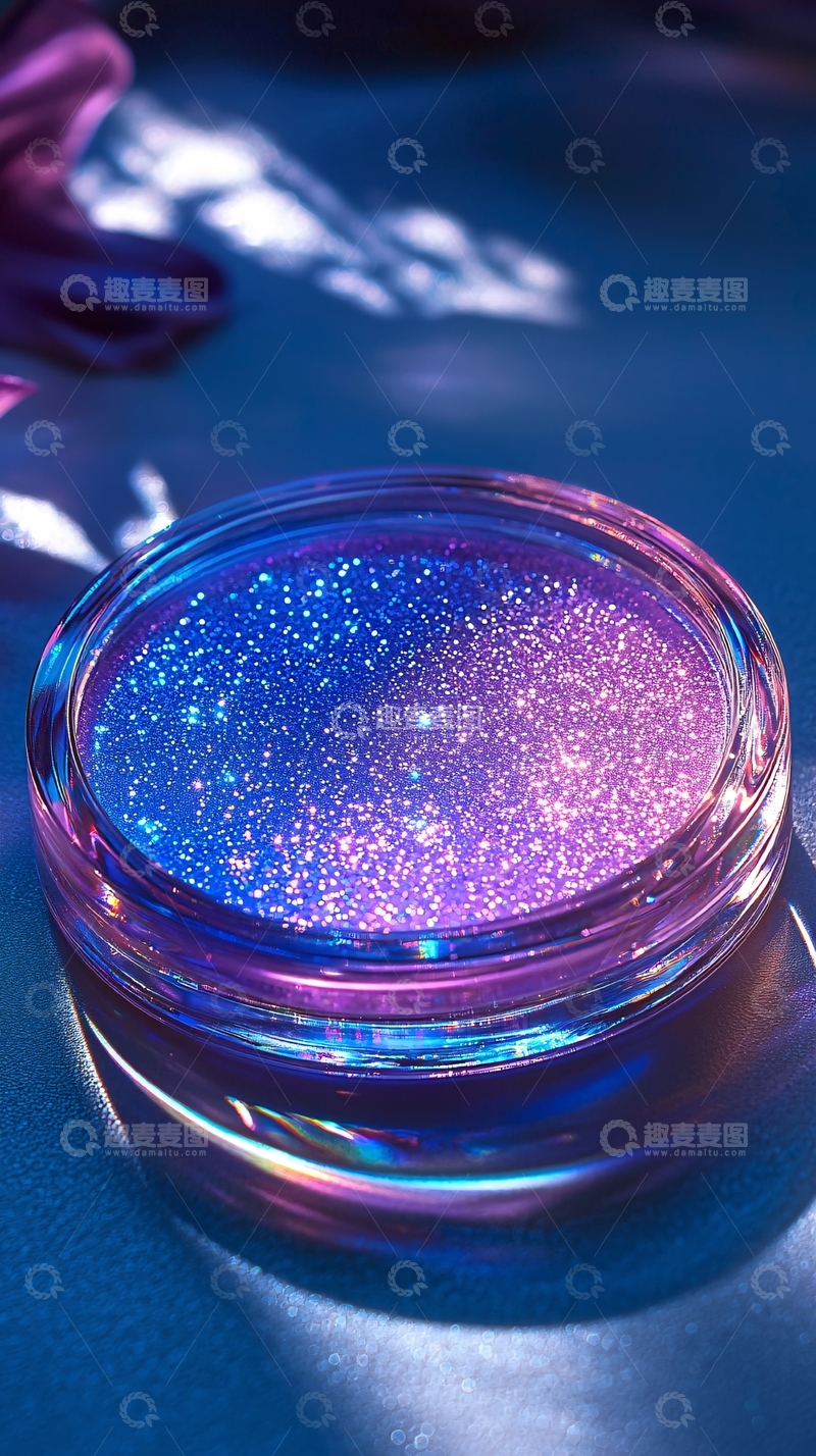 高清大图下载【趣麦麦图】蓝色粉末闪光