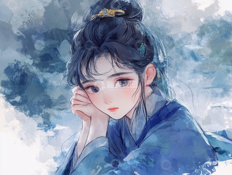 高清大图下载【趣麦麦图】古风美女