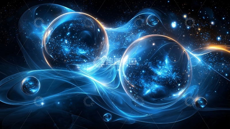高清大图下载【趣麦麦图】蓝色能量球