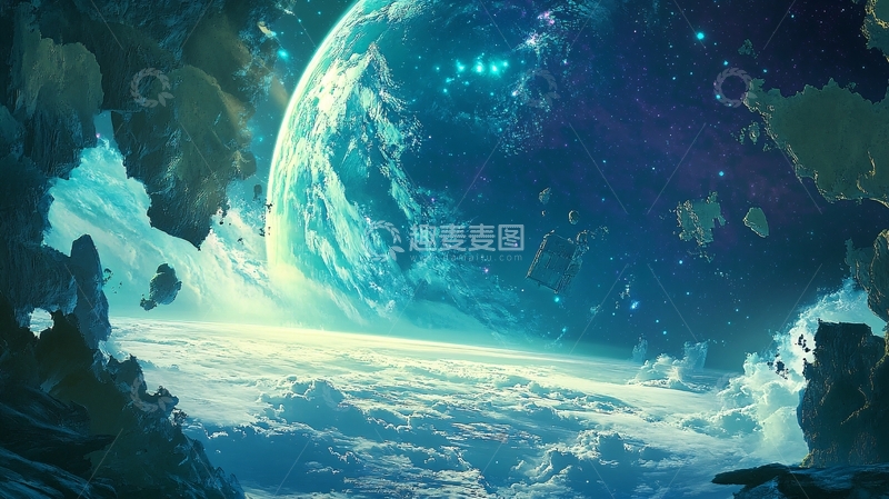 高清大图下载【趣麦麦图】太空星球