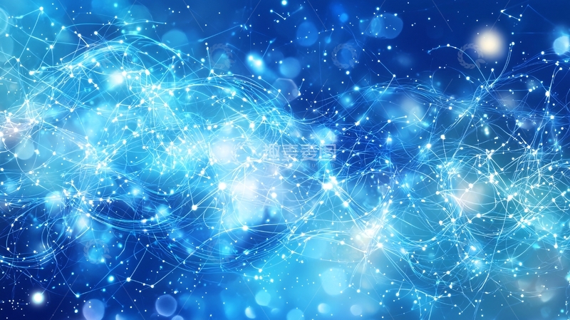 高清大图下载【趣麦麦图】蓝色科技感背景3