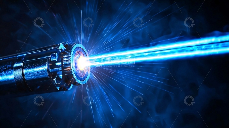 高清大图下载【趣麦麦图】蓝色激光束
