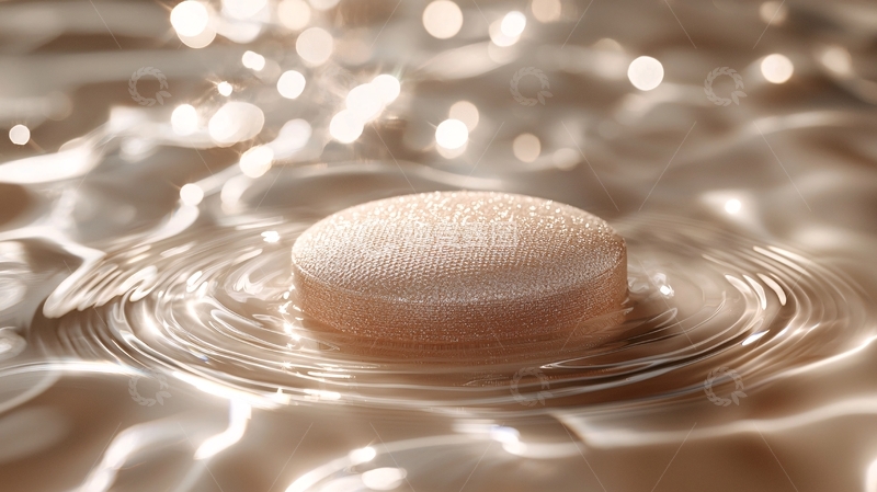 高清大图下载【趣麦麦图】水面上的圆形固体