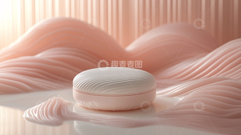 高清大图下载【趣麦麦图】粉色背景上的圆形容器