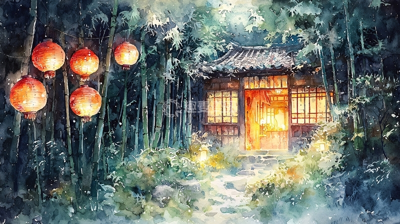 高清大图下载【趣麦麦图】-水墨画