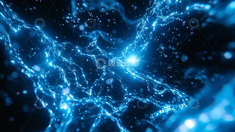 高清大图下载【趣麦麦图】蓝色水流