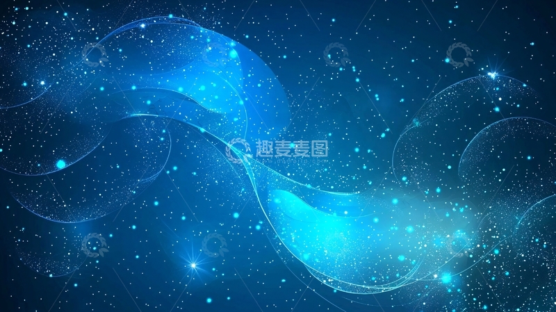 高清大图下载【趣麦麦图】蓝色星云