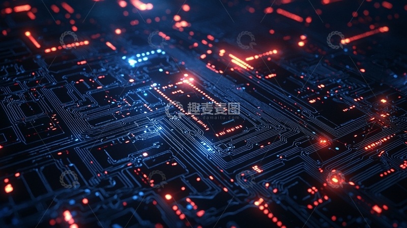 高清大图下载【趣麦麦图】未来科技感电路板