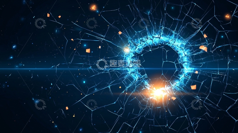 高清大图下载【趣麦麦图】破碎玻璃环