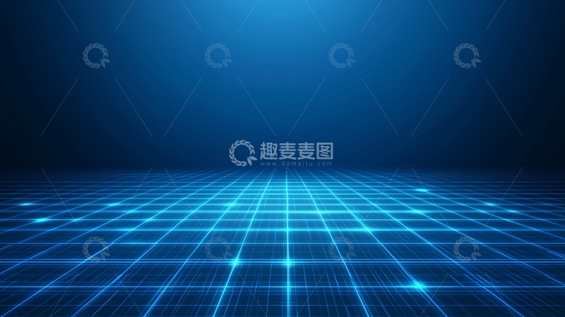 高清大图下载【趣麦麦图】蓝色科技感背景4