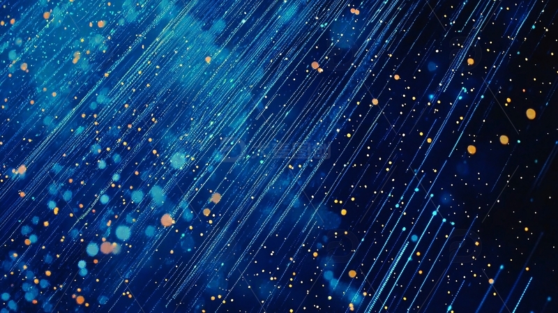 蓝色光线雨滴背景