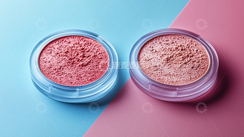 高清大图下载【趣麦麦图】粉色腮红与裸色腮红
