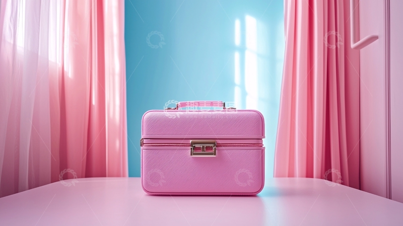 高清大图下载【趣麦麦图】粉色化妆箱