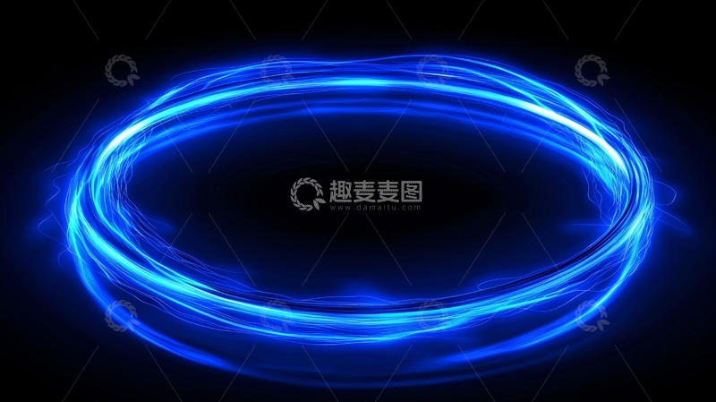 高清大图下载【趣麦麦图】蓝色光环