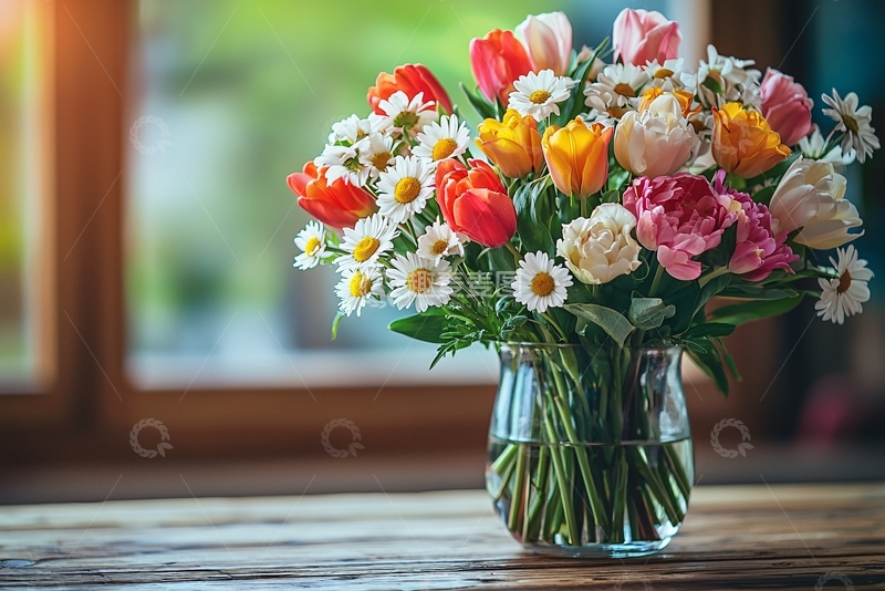 高清大图下载【趣麦麦图】花瓶里的鲜花