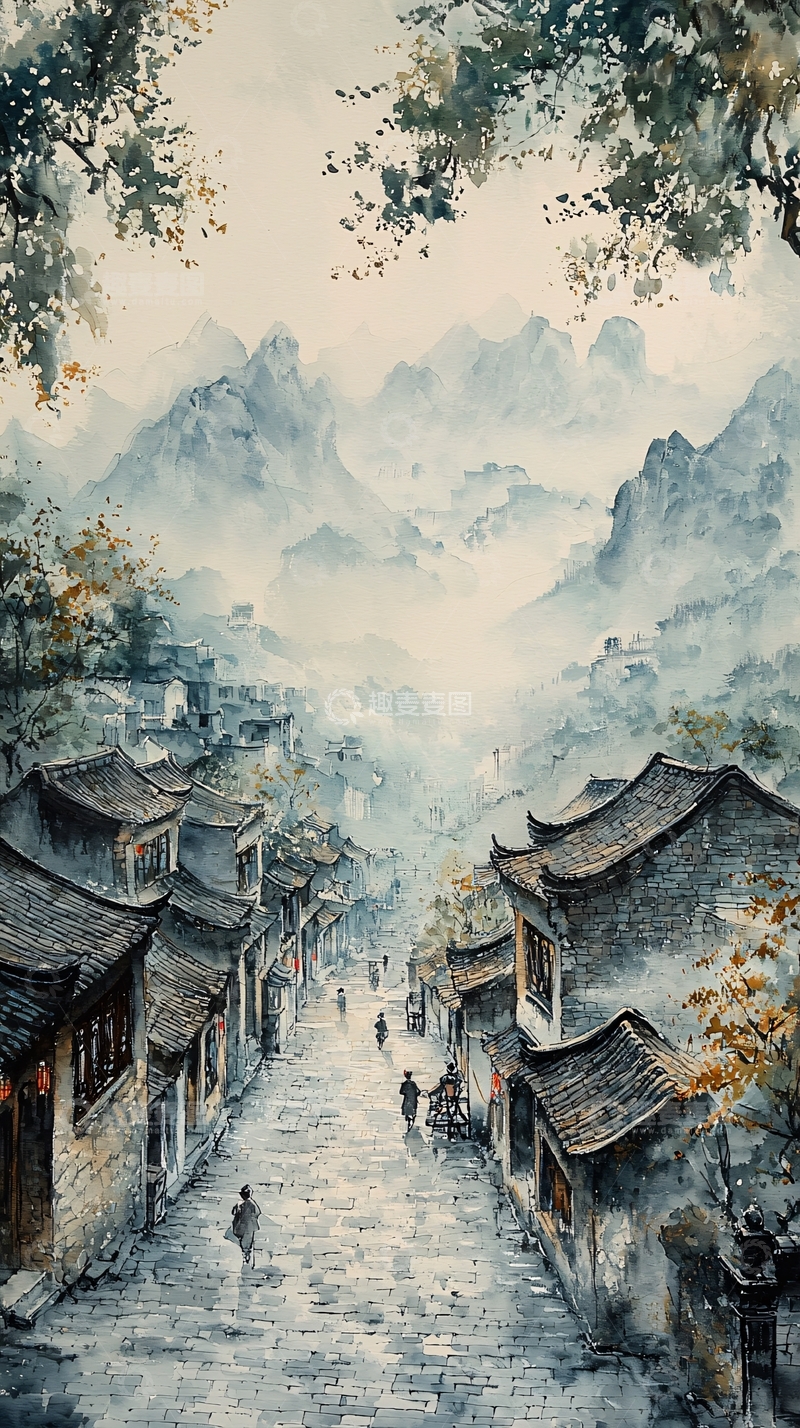 高清大图下载【趣麦麦图】水墨画