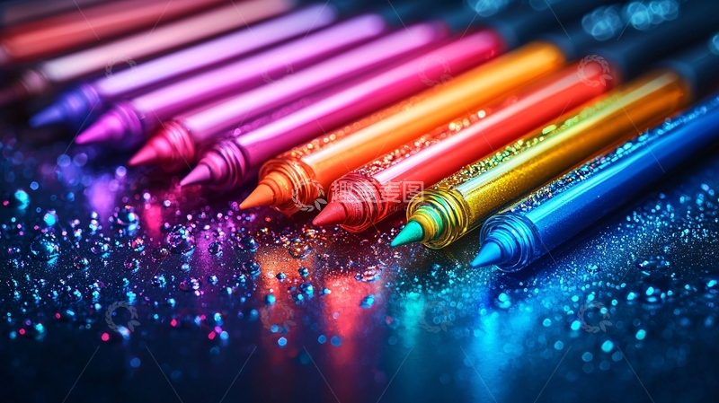 高清大图下载【趣麦麦图】彩色蜡笔