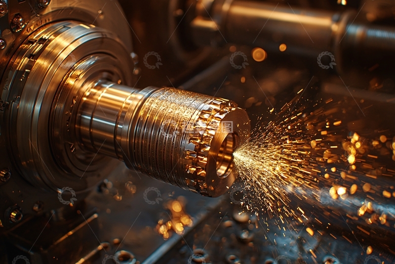 高清大图下载【趣麦麦图】机床加工金属零件