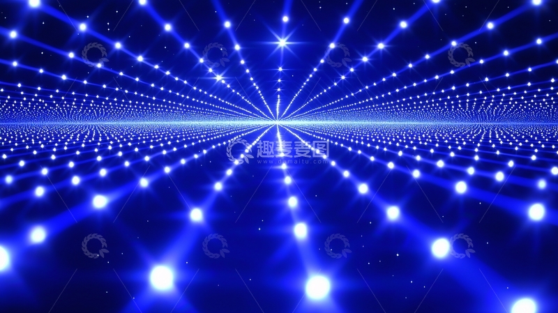 高清大图下载【趣麦麦图】蓝色灯光背景