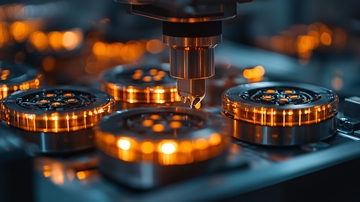 精密金属零件加工特写