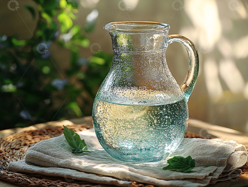 高清大图下载【趣麦麦图】清澈玻璃水壶和水