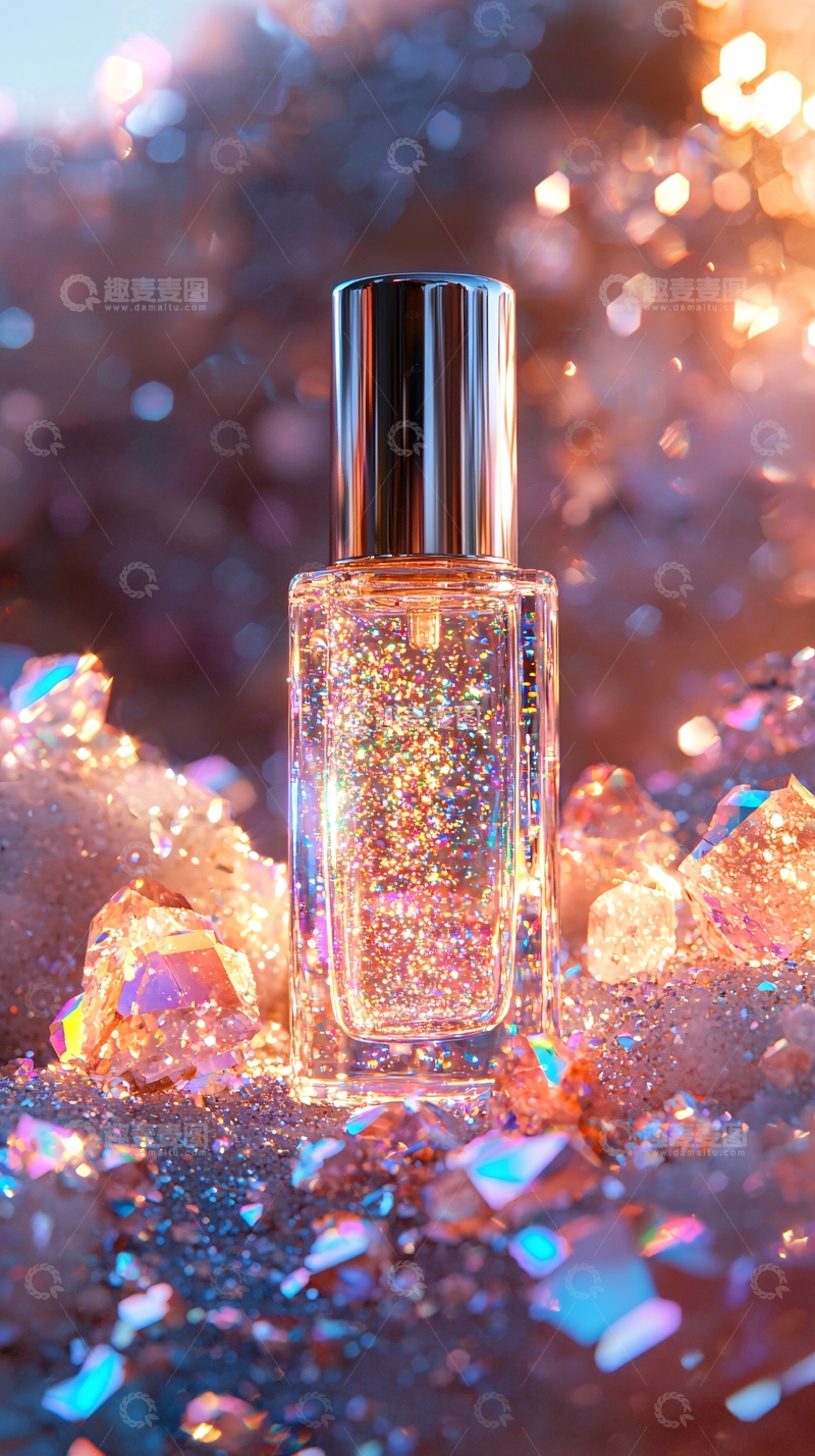 高清大图下载【趣麦麦图】闪亮水晶瓶香水