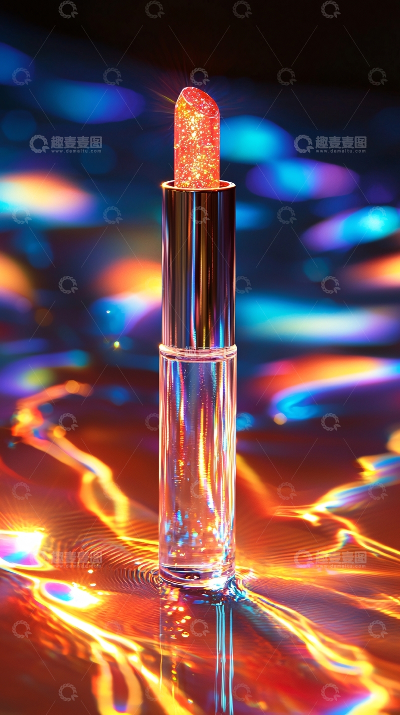高清大图下载【趣麦麦图】闪光口红特写