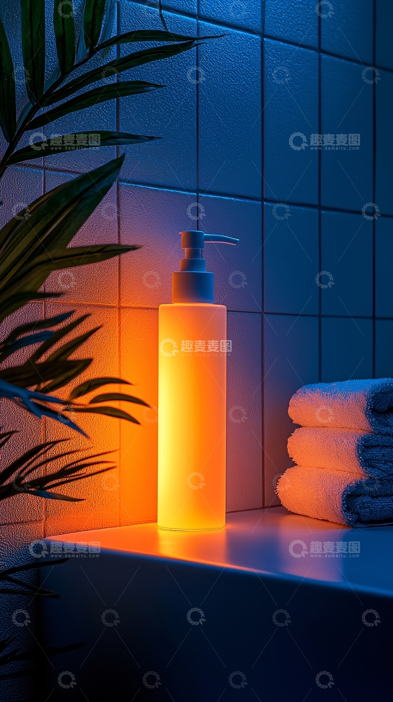 高清大图下载【趣麦麦图】沐浴露瓶