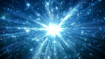 蓝色宇宙能量爆发