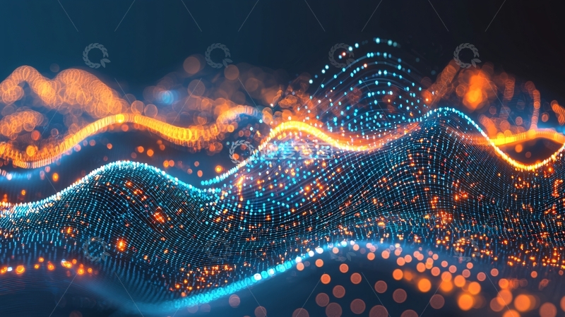 高清大图下载【趣麦麦图】抽象科技感能量波浪