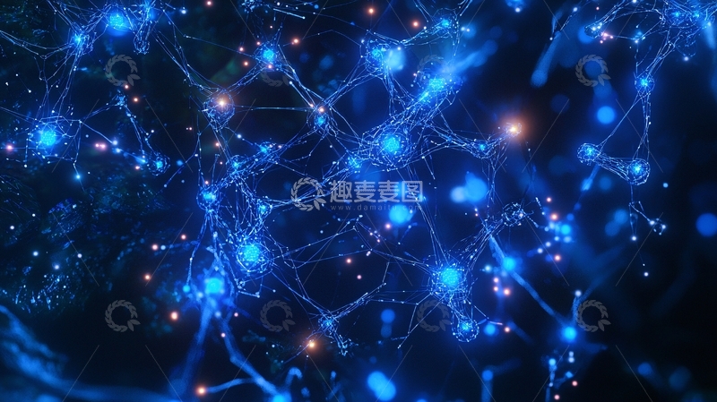 高清大图下载【趣麦麦图】神经元网络