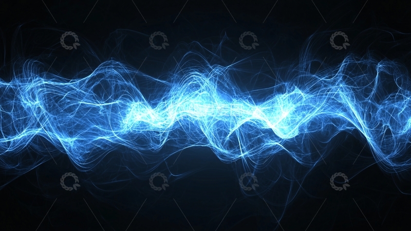 高清大图下载【趣麦麦图】蓝色能量波纹