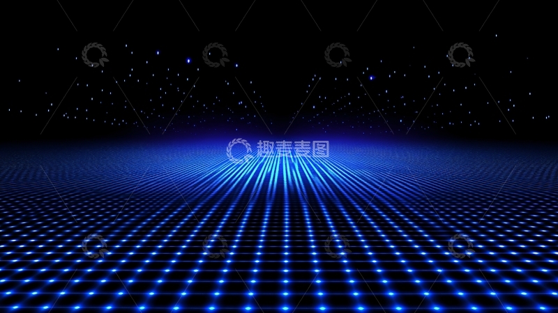 高清大图下载【趣麦麦图】蓝色科技感背景7