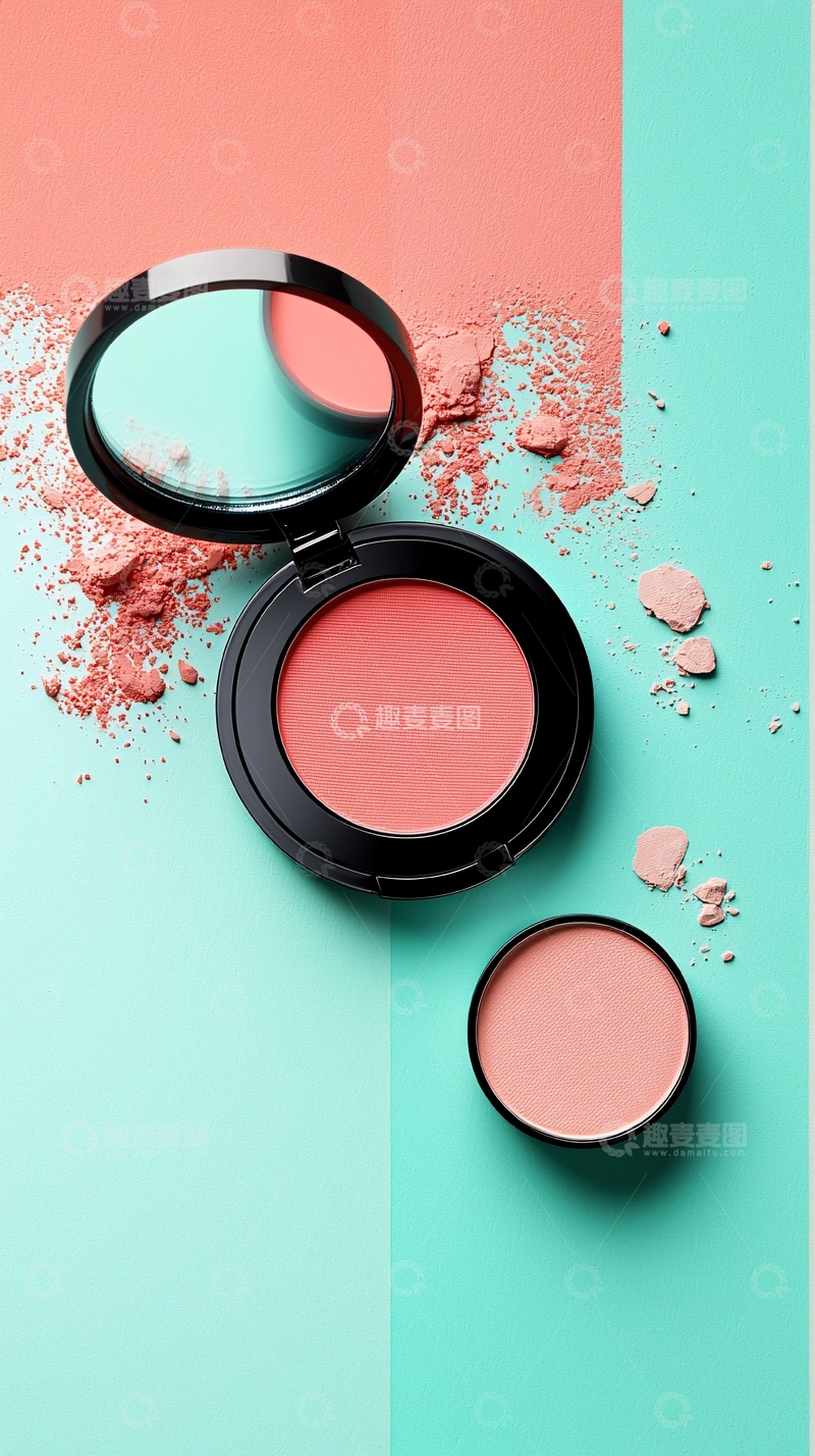 高清大图下载【趣麦麦图】粉色腮红
