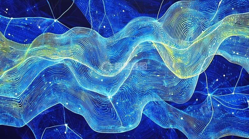 高清大图下载【趣麦麦图】蓝色波浪