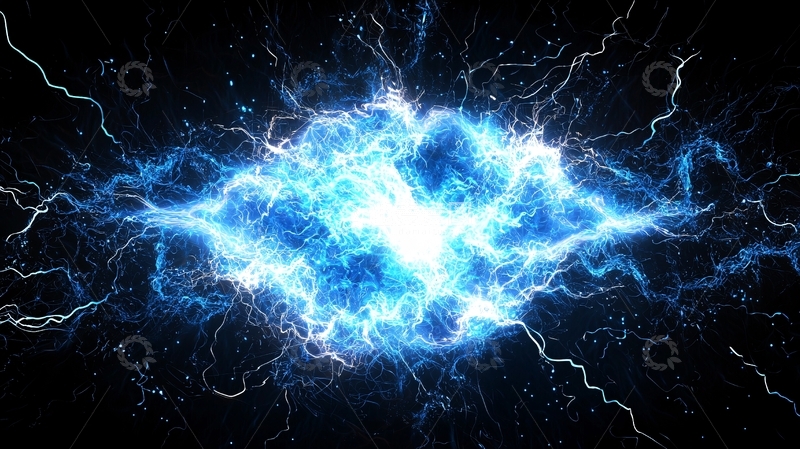 高清大图下载【趣麦麦图】蓝色能量球