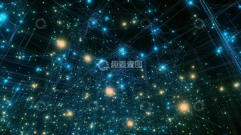 高清大图下载【趣麦麦图】蓝色星光宇宙空间