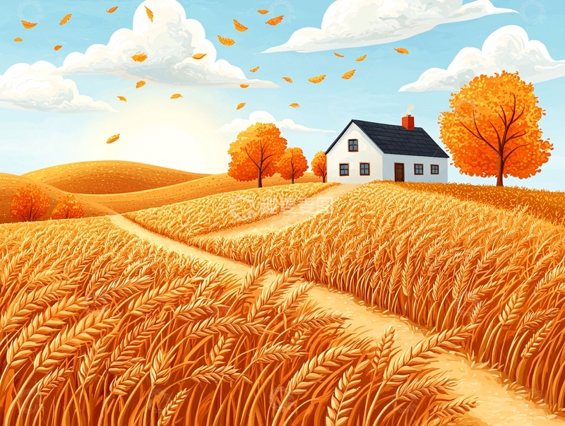 高清大图下载【趣麦麦图】秋日田园风光38